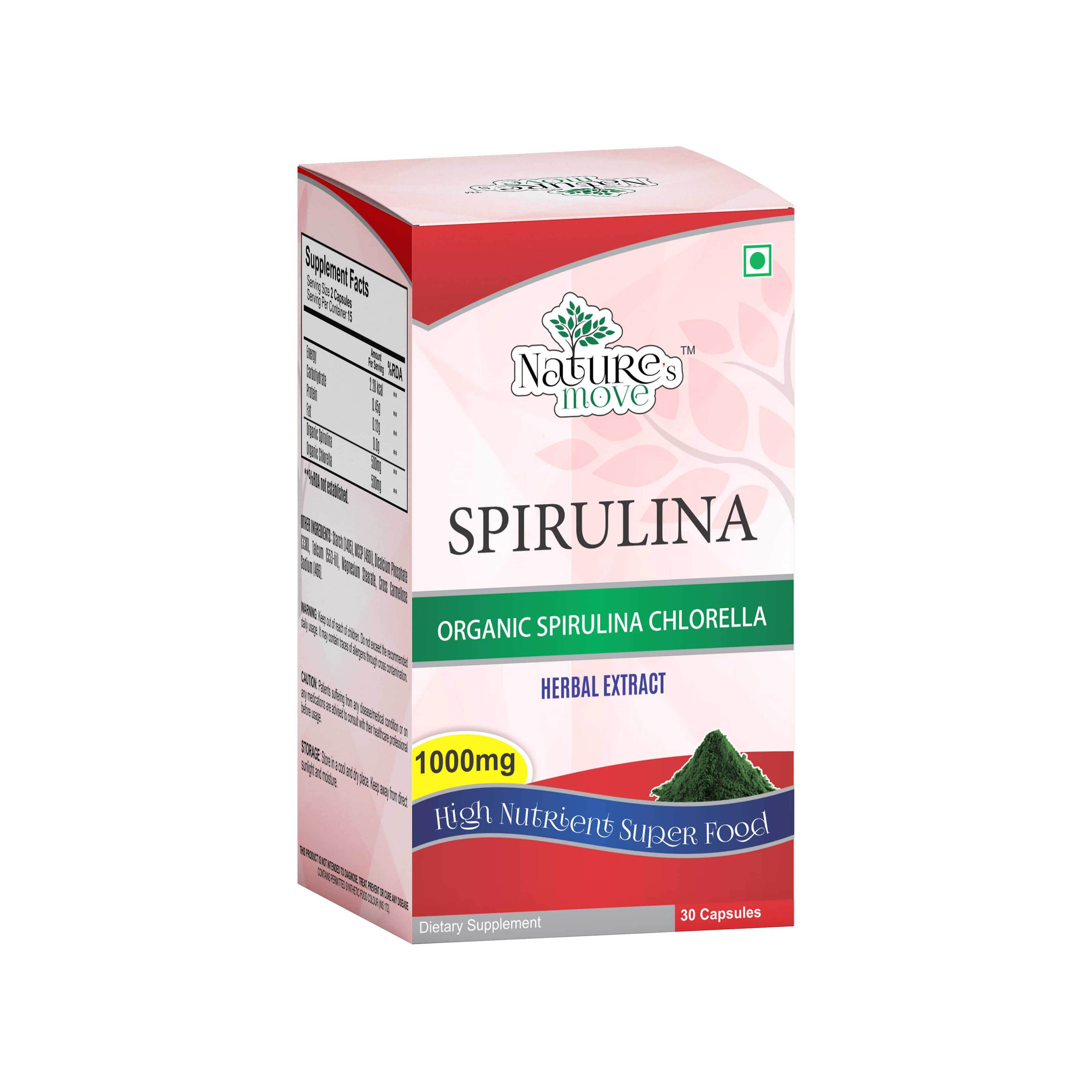 Spirulina 1000mg 30 Capsules